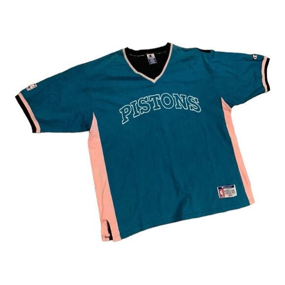 Champion Shooting Shirt Detroit Pistons Size XXL NBA Retro Vintage - Picture 1 of 8